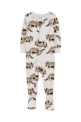 1-Piece Dinosaur 100% Snug Fit Cotton Footie PJs