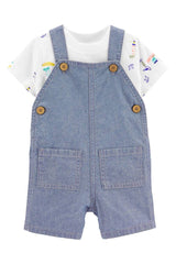 2-Piece Tee & Shortalls Set