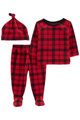 3-Piece Plaid Outfit Set