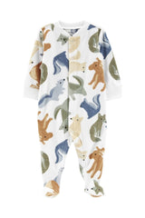 Animal Zip-Up Fleece Sleep & Play