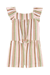 Striped Crinkle Jersey Romper