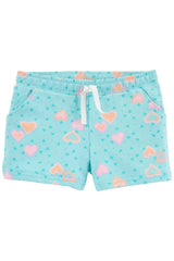 Hearts Pull-On French Terry Shorts