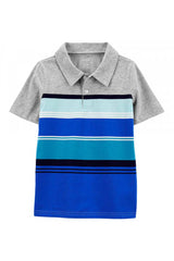 Striped Jersey Polo